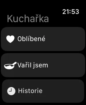 Apple Watch — domovská obrazovka